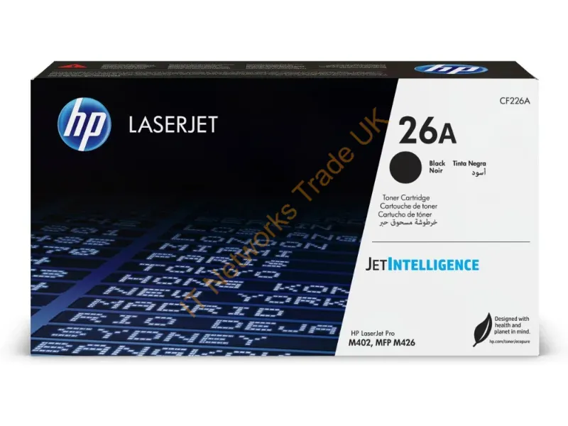CF226A HP 26A Black Original LaserJet Toner Cartridge LaserJet Pro M402d / M402dn
