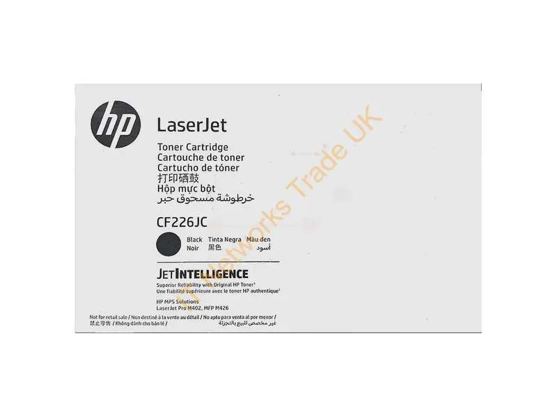 CF226JC - HP CF226JC Toner cartridge Contract, 10.2K pages ISO/IEC 19752 for HP LaserJet M 402/e