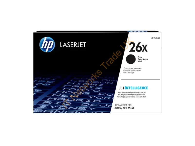CF226X HP 26X High Yield Black Original LaserJet Toner Cartridge  LaserJet Pro M402d / M402dn