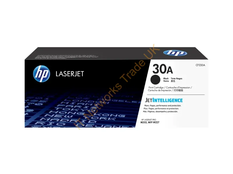 CF230A HP 30A Black Toner Cartridge  LaserJet Pro M203 / M227 Printer Series