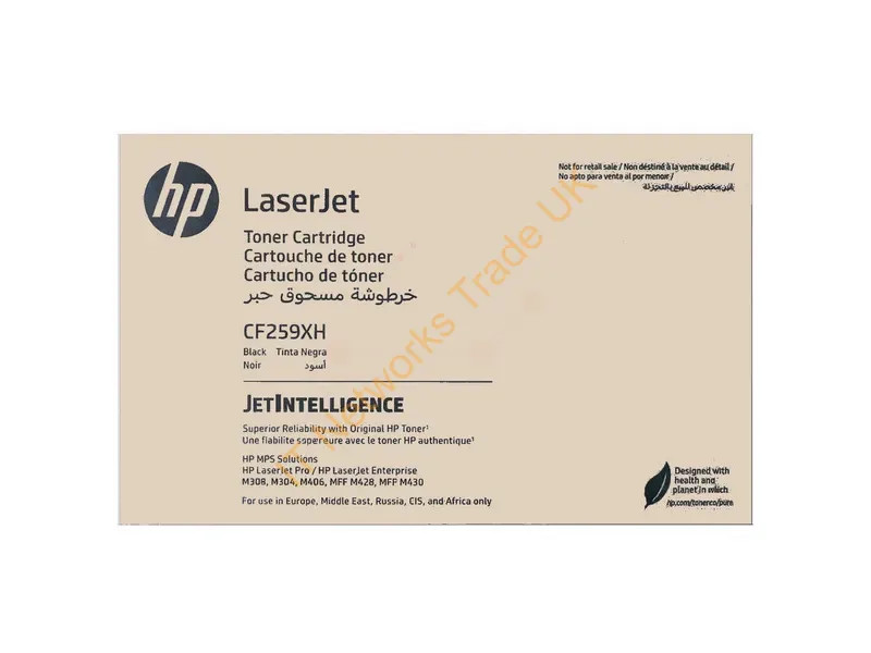 CF259XH - HP CF259XH/59X Toner cartridge Contract, 10K pages ISO/IEC 19752 for HP LaserJet Pro M 304