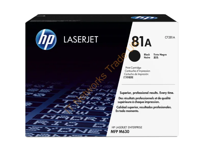 CF281A HP Blk 81a Toner Cartridge