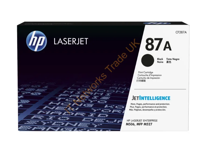 CF287A HP 87A Black LaserJet Toner Cartridge