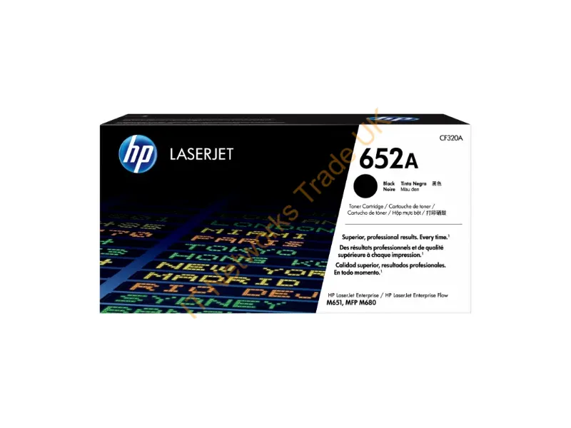 CF320A HP 652A Black LaserJet Toner Cartridge