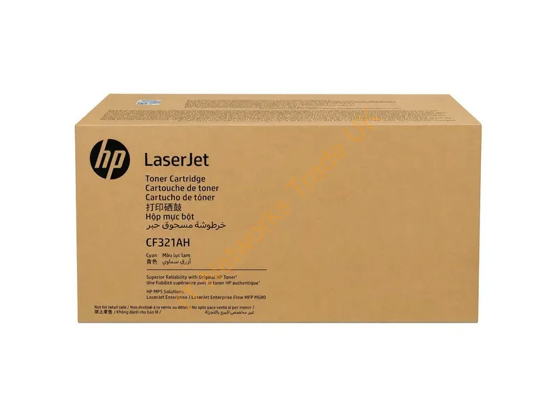 CF321AH - HP CF321AH/653A Toner cartridge cyan Contract, 16.5K pages ISO/IEC 19798 for HP Color LaserJet M 680