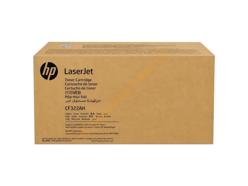 CF322AH - HP CF322AH/653A Toner cartridge yellow Contract, 16.5K pages ISO/IEC 19798 for HP Color LaserJet M 680
