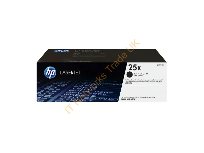 CF325X HP 25X (Black) Toner Cartridge  LaserJet Printers
