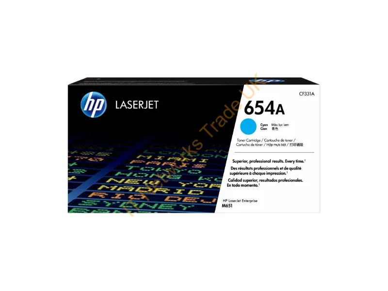 CF331A HP 654A Cyan LaserJet Toner Cartridge