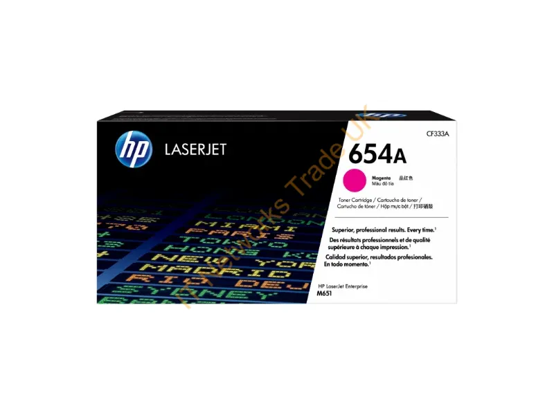 CF333A HP 654A Magenta LaserJet Toner Cartridge