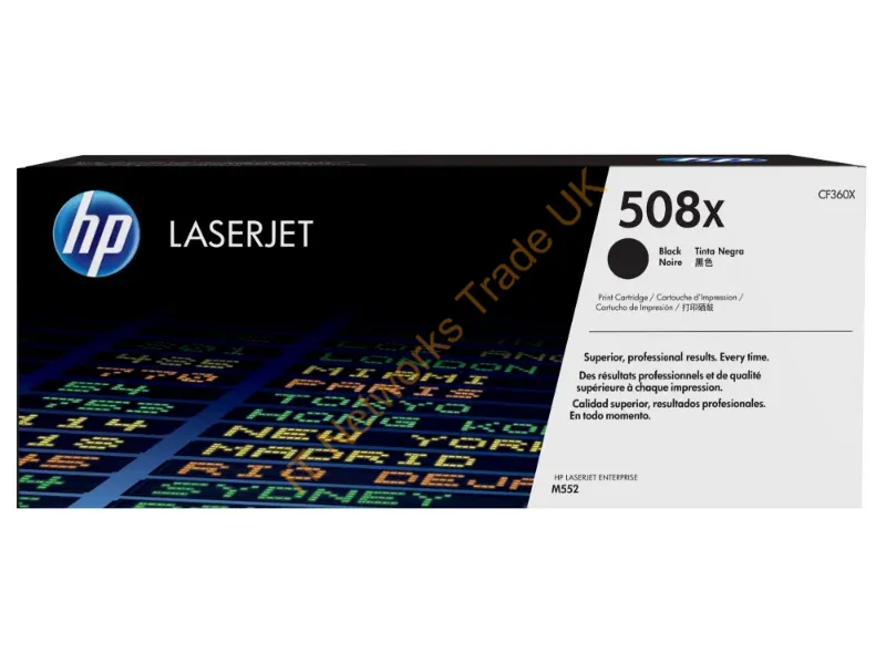 CF360X HP 508X Black LaserJet Toner Cartridge