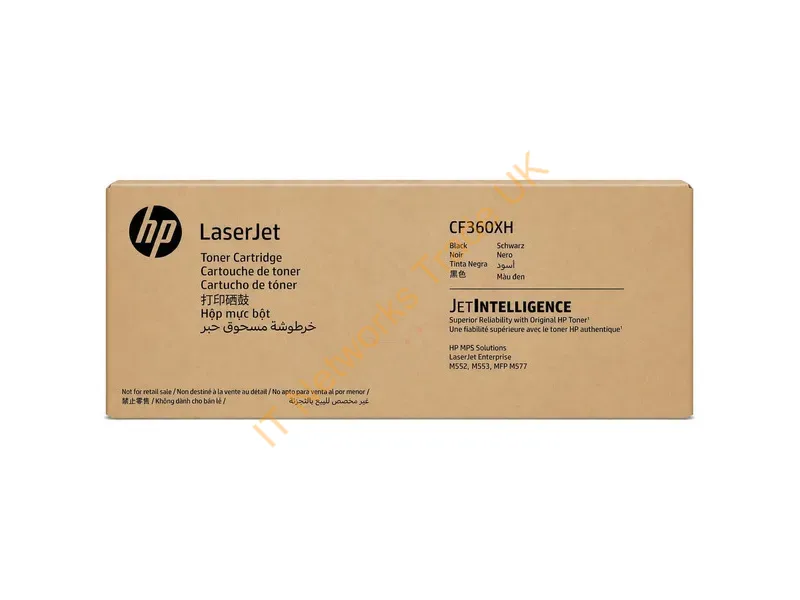 CF360XH - HP CF360XH/508X Toner cartridge black Contract, 12.5K pages ISO/IEC 19798 for HP CLJ M 552