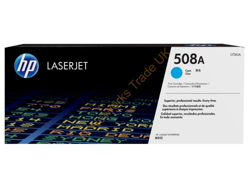 CF361A HP 508a Cyan Color LaserJet Toner Cartridge Car