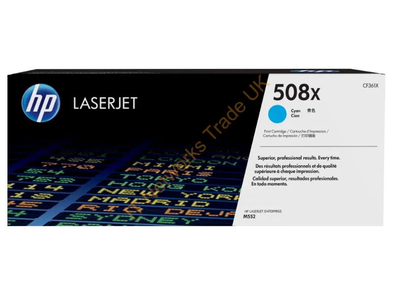 CF361X HP 508X Cyan LaserJet Toner Cartridge