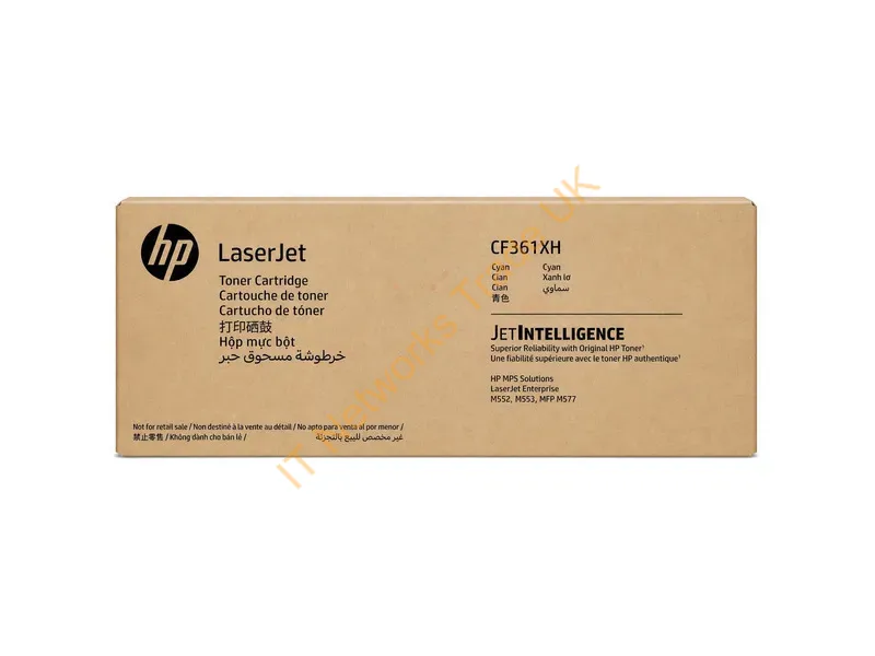 CF361XH - HP CF361XH/508X Toner cartridge cyan Contract, 9.5K pages ISO/IEC 19798 for HP CLJ M 552