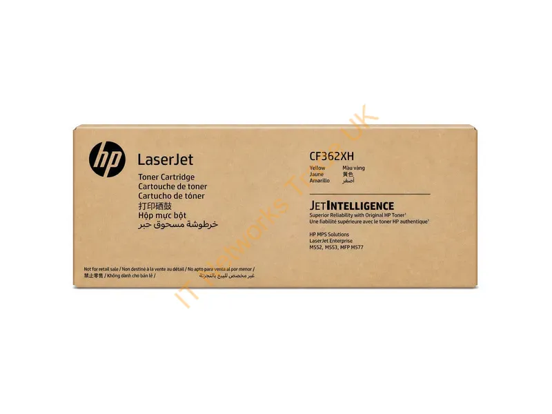 CF362XH - HP CF362XH/508X Toner cartridge yellow Contract, 9.5K pages ISO/IEC 19798 for HP CLJ M 552