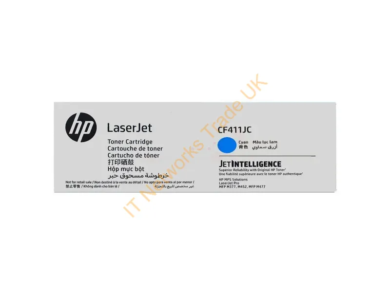 CF411JC - HP CF411JC Toner cartridge cyan Contract, 6K pages ISO/IEC 19798 for HP Pro M 452