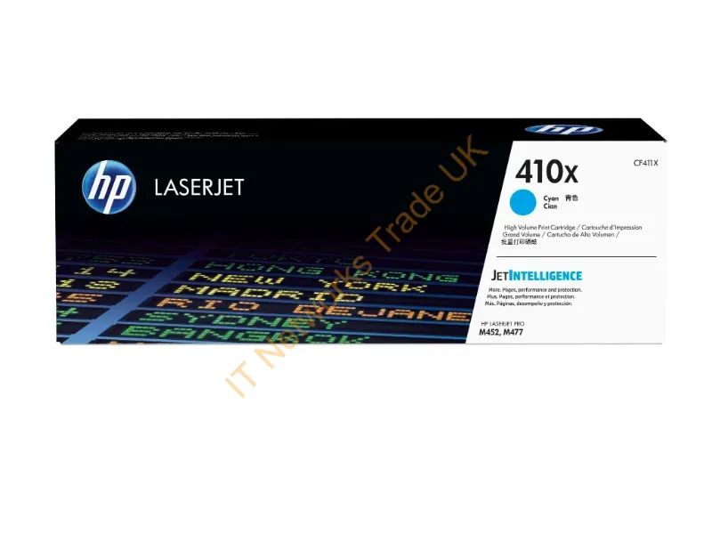 CF411X HP 410X Cyan LaserJet Toner Cartridge