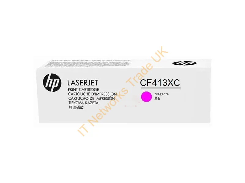 CF413XC - HP CF413XC/410X Toner cartridge magenta Contract, 5K pages ISO/IEC 19798 for HP Pro M 452