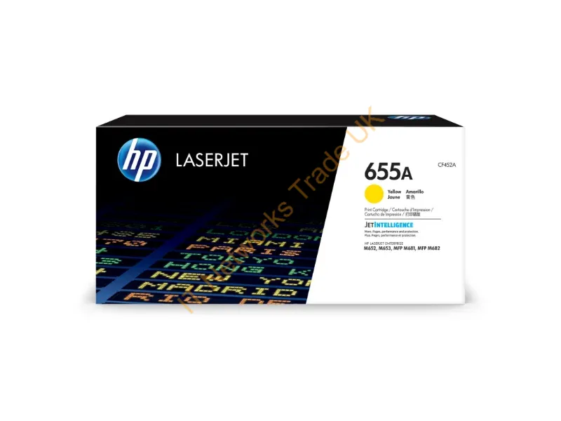 CF452A HP 655A Yellow Original LaserJet Toner Cartridge  Color LaserJet Enterprise Flow MFP M681f