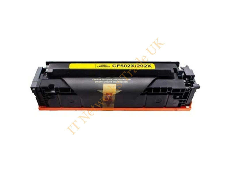 CF502X HP 202X High Yield Yellow Original LaserJet Toner Cartridge  Color LaserJet Pro M254dw / M254nw / MFP M280nw