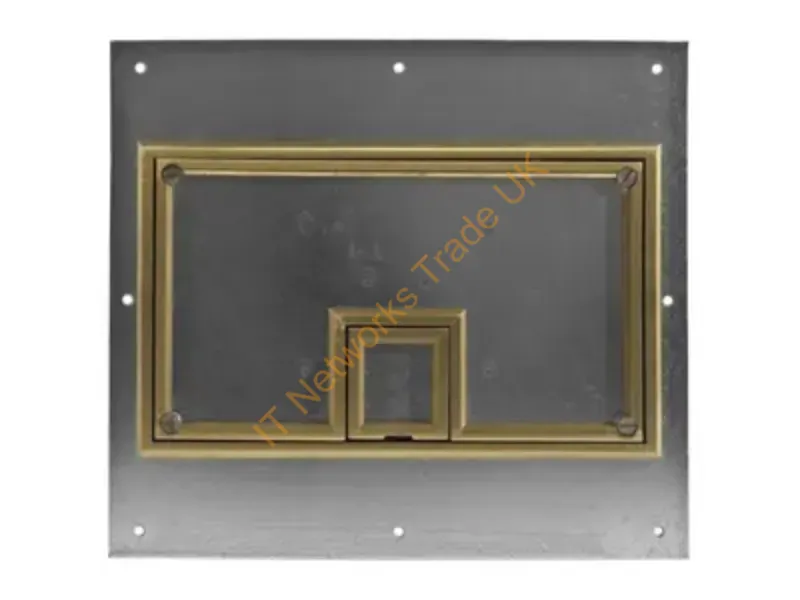 CFB11CVRBRS - Hubbell Premise Wiring Rec Fb Cover, 11-G, Brass, Carpet