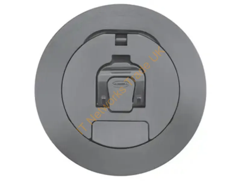 CFBS1R4CVRGRY - Hubbell Premise Wiring S1R Fb 4 Cover, Gray Powder Coat