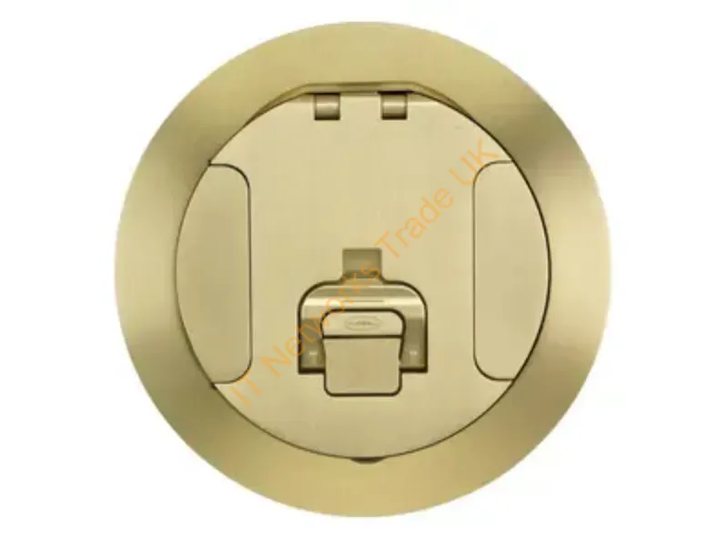 CFBS1R6CVRBRS - Hubbell Premise Wiring Cfb Round 6 Inch Cover, Brass