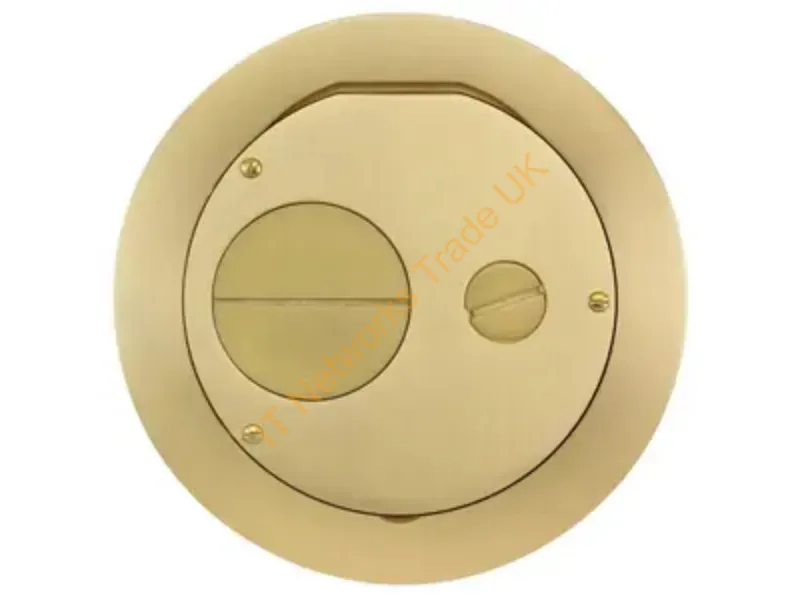 CFBS1R6FFCVRBRS - Hubbell Premise Wiring Cfb2G Round 6 Inch Ff Cover, Brass