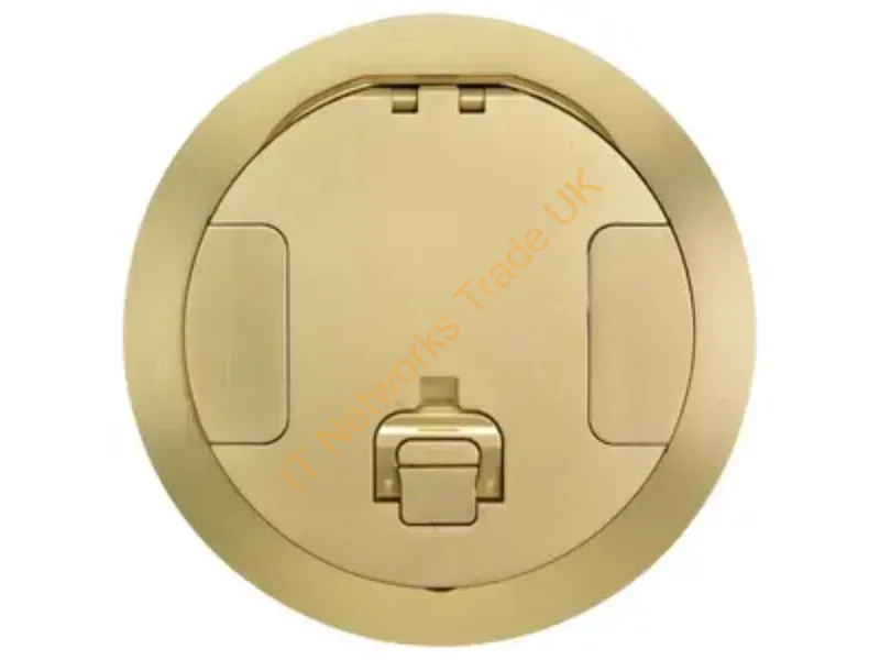 CFBS1R8CVRBRS - Hubbell Premise Wiring Cfb Round 8 Inch Cover, Brass