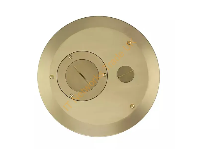 CFBS1R8FFCVRBRS - Hubbell Premise Wiring Cfb Round 8 Inch Ff Cover, Brass