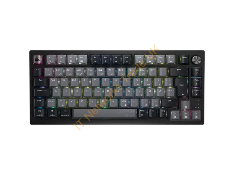 CH-91D401L-NA - Corsair K65 Plus Wireless 75 % Rgb Keyboard Gaming Rf Wireless + Usb Qwerty English Black
