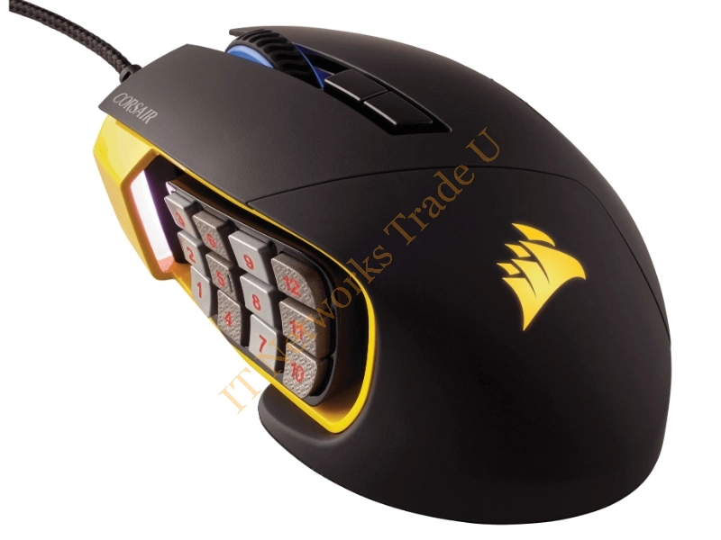 CH-9304011-EU - Corsair Scimitar PRO USB Optical 16000DPI Right-hand Black, Yellow mice