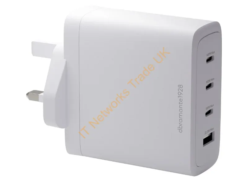 CI40UKWH7269 - Dbramante1928 ITUKWCharger3xUSB-C140W+1xUSB-AWHT