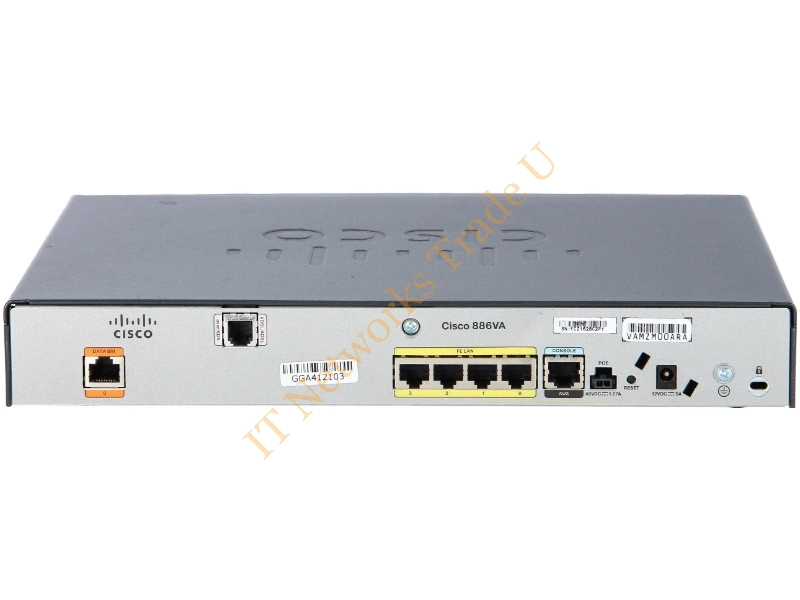 Cisco -886VA-SEC-K9 Cisco 886V VDSL2/ADSL Over ISDN Multi-Mode Router