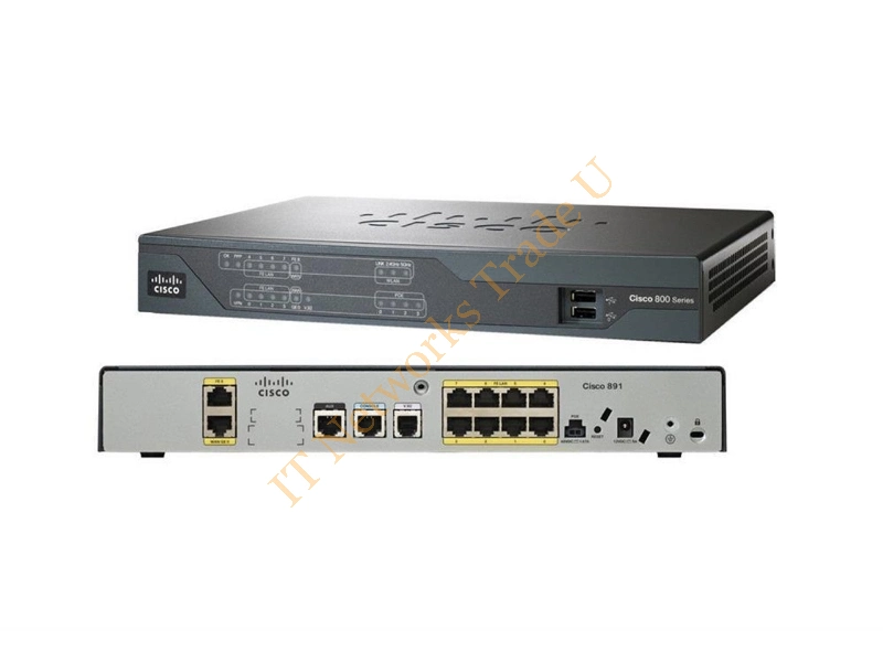 Cisco -891-K9 Cisco 891 8-Port 10/100Base-T Gigabit Ethernet Security Router