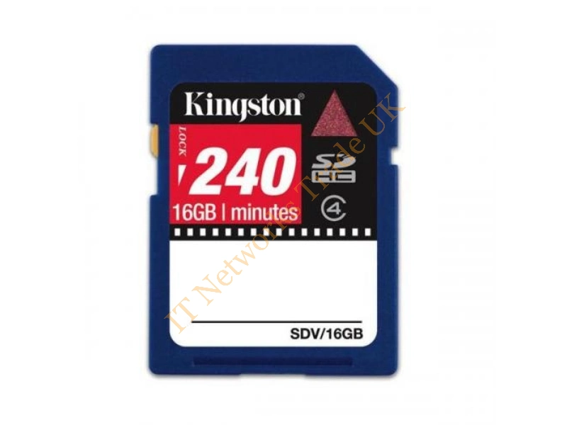 CK16GBSDV Kingston 16GB Class 4 SDHC Flash Memory Card