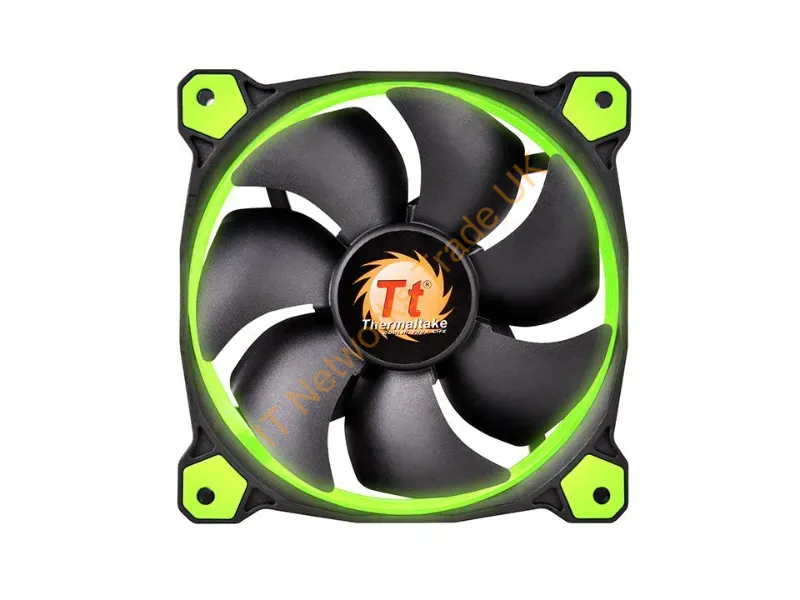 CL-F055-PL12GR-A Thermaltake -Riing 120mm Green LED Case Fan (3 fans pack) Cooling Fan