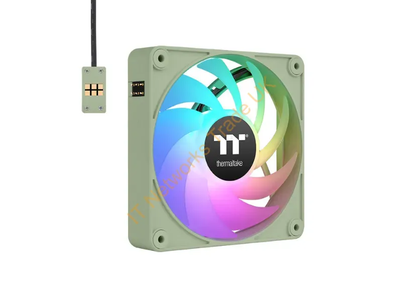 CL-F196-PL12MG-A - Thermaltake Cl-F196-Pl12Mg-A Computer Cooling System Computer Case Fan 4.72" (12 Cm) Green 3 Pc(S)