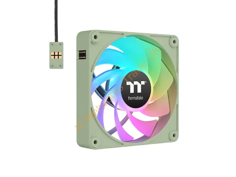 CL-F198-PL12MG-A - Thermaltake Cl-F198-Pl12Mg-A Computer Cooling System Computer Case Fan 4.72" (12 Cm) Green 3 Pc(S)
