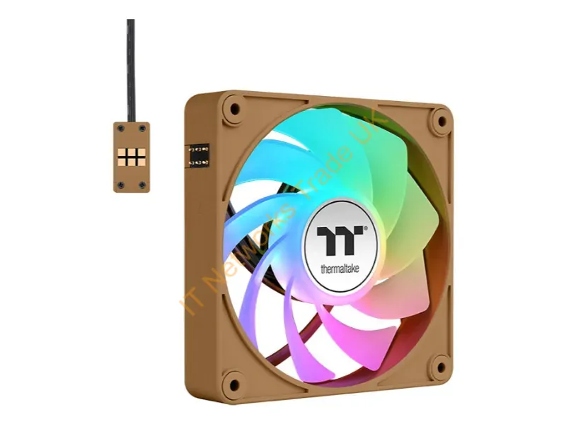 CL-F224-PL12GS-A - Thermaltake Ct120 Ex Reverse Argb Sync Pc Computer Case Fan 4.72" (12 Cm) Brown, Sand 3 Pc(S)