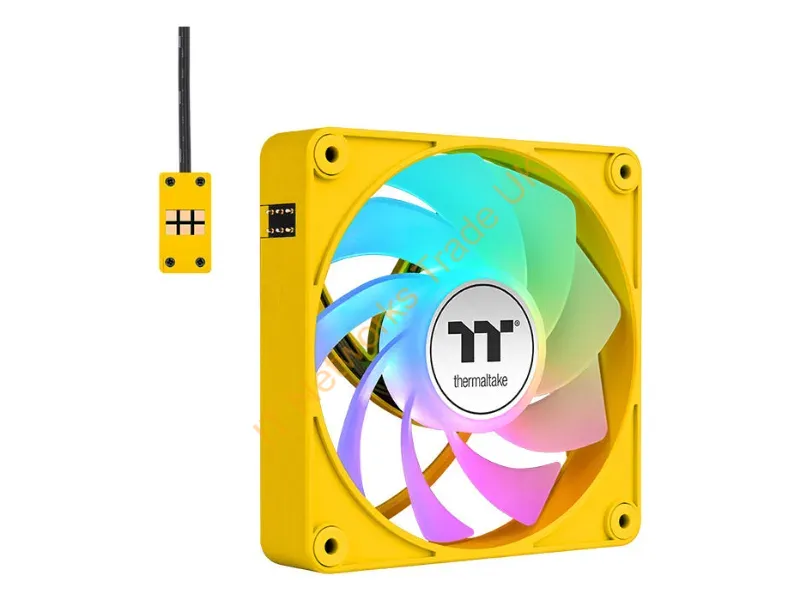 CL-F227-PL14BB-A - Thermaltake Ct140 Ex Reverse Argb Sync Pc Computer Case Fan 5.51" (14 Cm) Yellow 3 Pc(S)