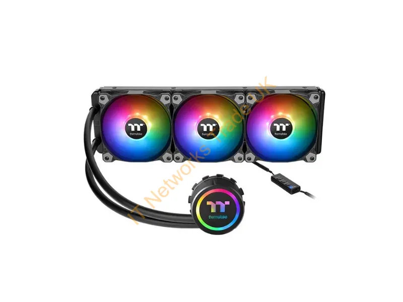 CL-W234-PL12SW-A - Thermaltake Water 3.0 360 Argb Sync Processor All-In-One Liquid Cooler 4.72" (12 Cm) Black