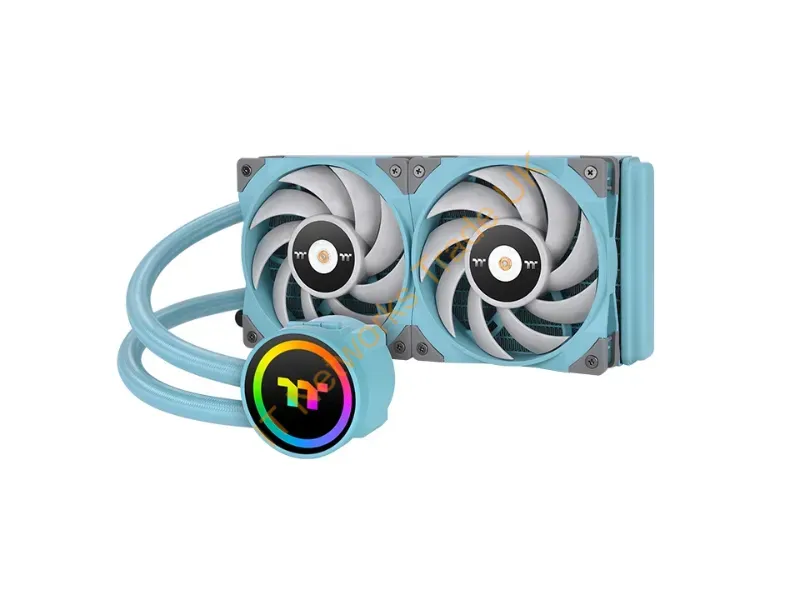 CL-W319-PL12TQ-A - Thermaltake Cl-W319-Pl12Tq-A Computer Cooling System Processor All-In-One Liquid Cooler 4.72" (12 Cm) Turquoise 1 Pc(S)