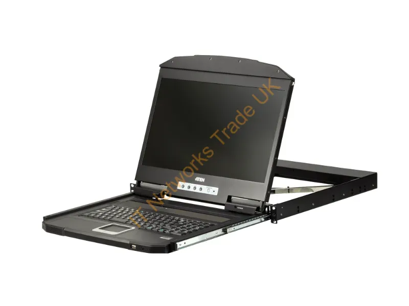 CL3700NW - Aten Cl3700Nw Rack Console 18.5" 1920 X 1080 Pixels Metal, Plastic Black 1U