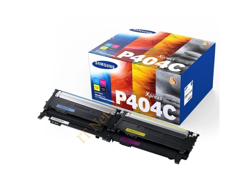 Samsung CLT-P404C/ELS (P404C) Toner MultiPack, 1500pg + 3x1000pg, Pack qty 4 Accessory