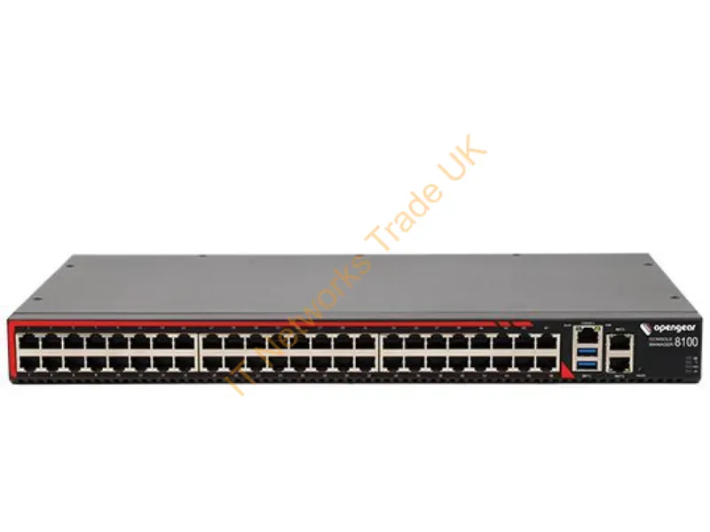 CM8148-10G - Opengear 48 Selectable Serial Ports, 2X 10Gbe Sfp+, 2X 1Gbe, Arm 1.6Ghz 2-Core 2Gb Mem 32Gb Flash, Tpm 2.0, Docker Support, Dual Ac, C14 Power Cord