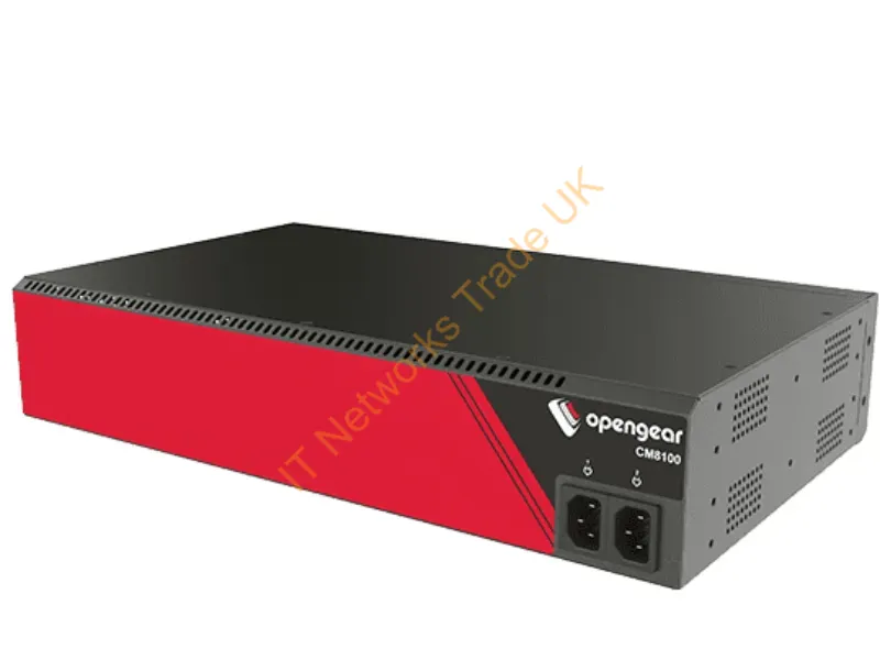 CM8196-10G - Opengear 96 Selectable Serial Ports, 2X 10Gbe Sfp+, 2X 1Gbe, Arm 1.6Ghz 2-Core 2Gb Mem 32Gb Flash, Tpm 2.0, Docker Support, 2Ru, Dual Ac, C14 Power Cord
