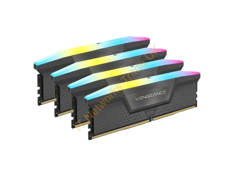 CMH64GX5M4B6000C36 - Corsair Vengeance Rgb Cmh64Gx5M4B6000C36 Memory Module 64 Gb 4 X 16 Gb Ddr5 6000 Mhz