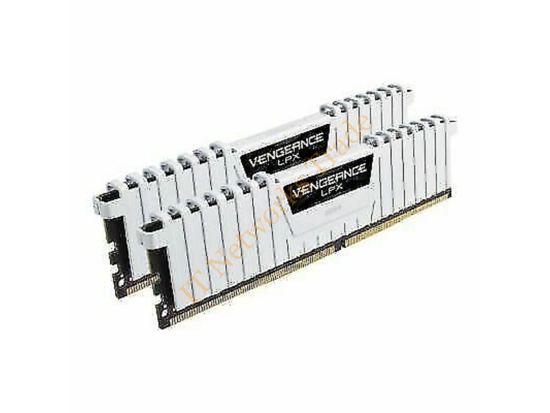 CMK16GX4M2D3000C16W Corsair Vengeance LPX 16GB Kit (2 x 8GB) DDR4-3000MHz PC4-24000 Non-ECC Unbuffered CL16 288-Pin DIMM Memory Module Desktop Memory