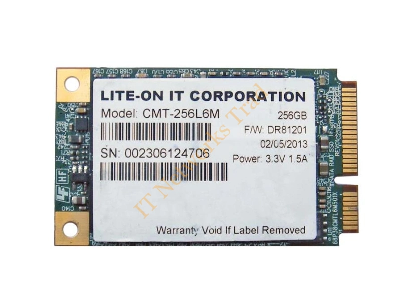 CMT-256L6M Lite On 256GB SATA 6Gb/s mSATA Solid State Drive SSD Storage